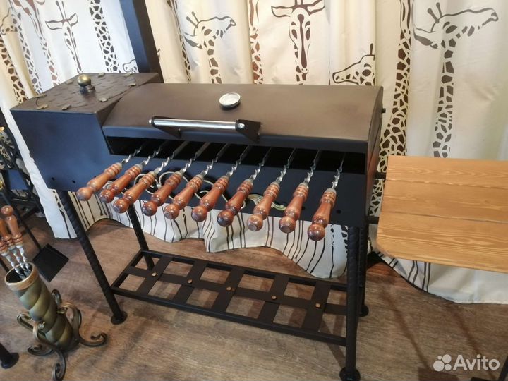 Гриль-Мангал 4мм с печью под казан