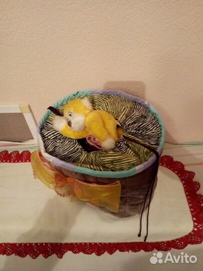 Мягкая корзина для игрушек