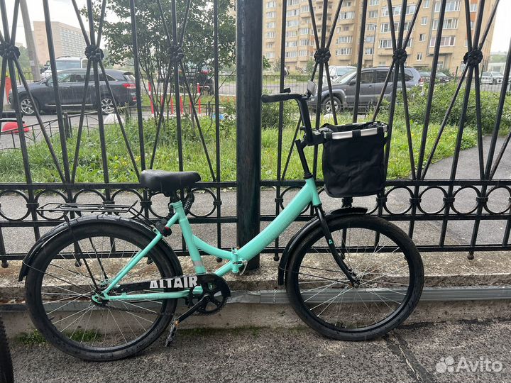 Велосипед альтаир сити 24 (складной) бирюзовый