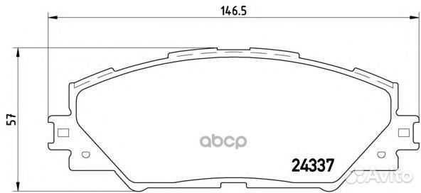 Колодки toyota RAV 4 06 P83071 Brembo