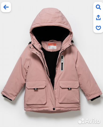 Куртка для девочки демисезонная 116