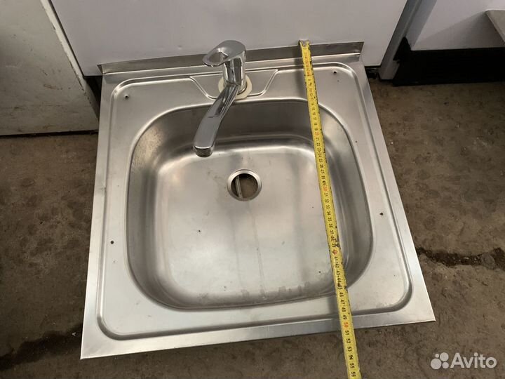 Врезная кухонная мойка 1 секция 50/50