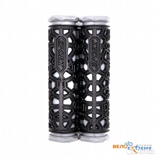 Грипсы HL-G106 22,2х130мм, резина, сер./чёр