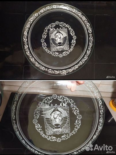 Посуда СССР, хрусталь и стекло, см.описание и фото