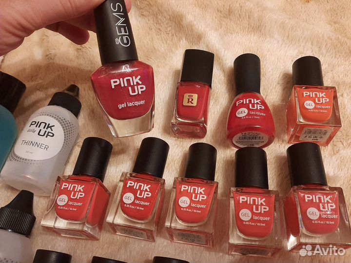 Лаки для ногтей 20 шт. и разбавители Pink Up