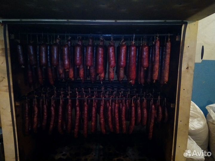 Копченая домашняя колбаса