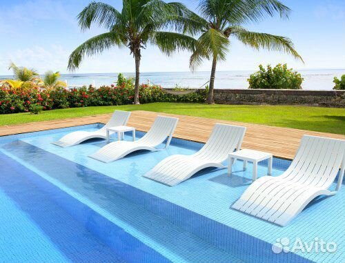 Шезлонг для отдыха Slim Разные цвета