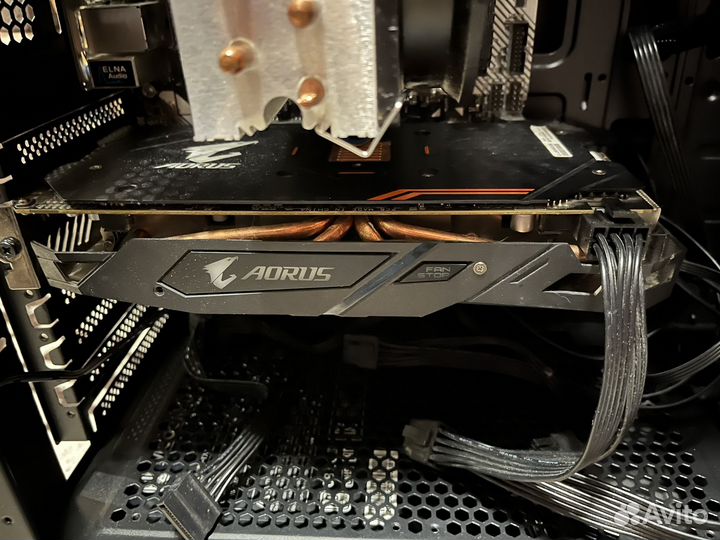 Видеокарта rx580 8gb aorus