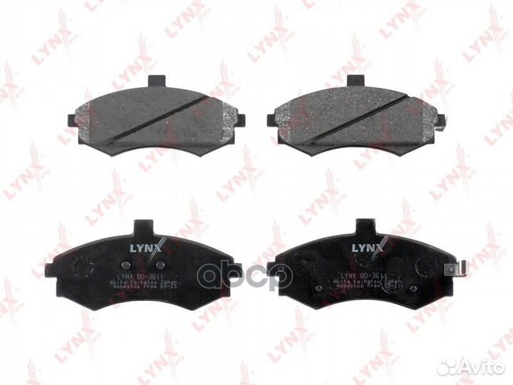 Колодки тормозные передние BD3611 lynxauto