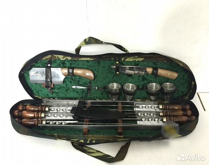 Шампура из нержавейки подарочный набор