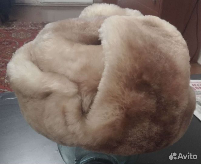 Мужская шапка с натуральным мехом