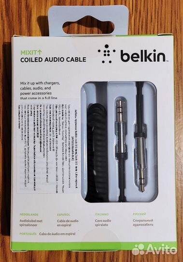 Кабель AUX Belkin Jack 3.5 (новый)