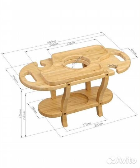 Винный столик, Менажница