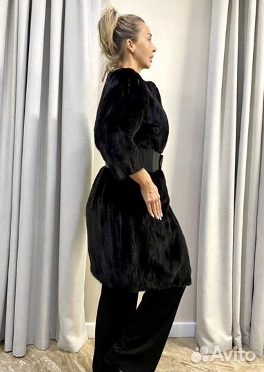 Шуба из норки блек лама бренда avanti Furs