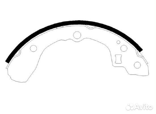 Колодки задние барабанные Киа Спектра,Сефия