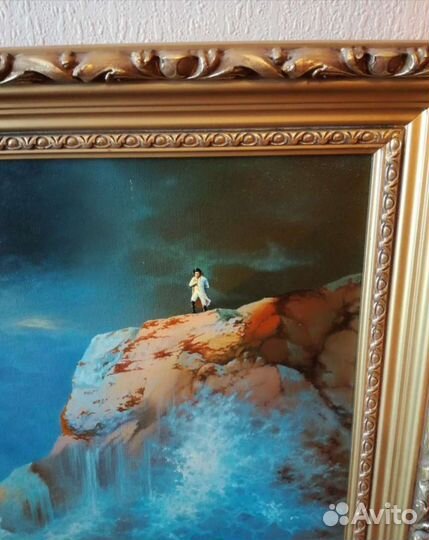 Картина, масло,холст, большая,копия,Айвазовский