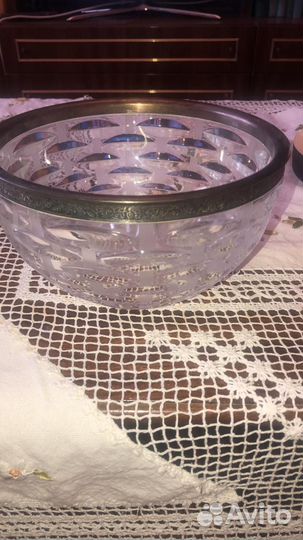 Хрустальная салатница СССР