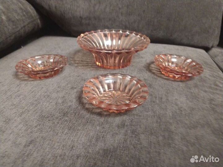 Розетки для варенья хрустальные