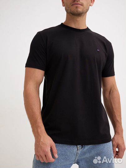 Футболка мужская черная tommy hilfiger