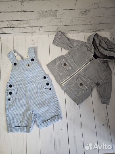 Пакет дорогих брендовых вещей на мальчика 50 56 62