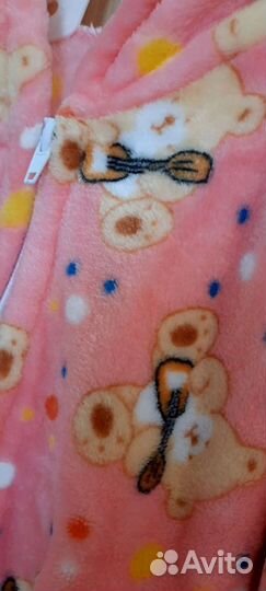 Халат новый из велсофта на р.92-98