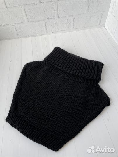 Манишка мужская вязаная (бафф, шарф труба)