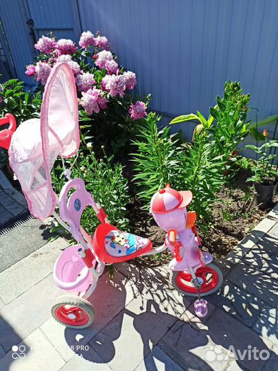 Детский велосипед с ручкой бу