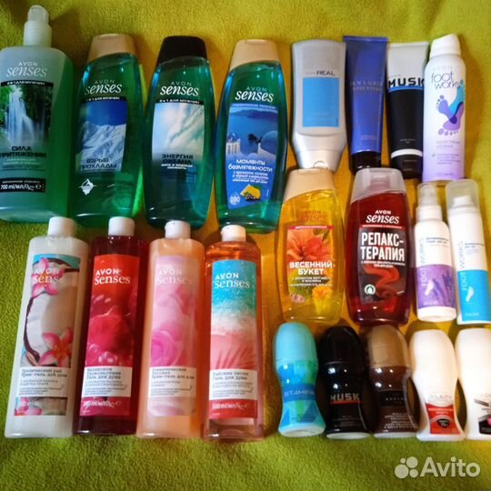Женские и мужские гели эйвон