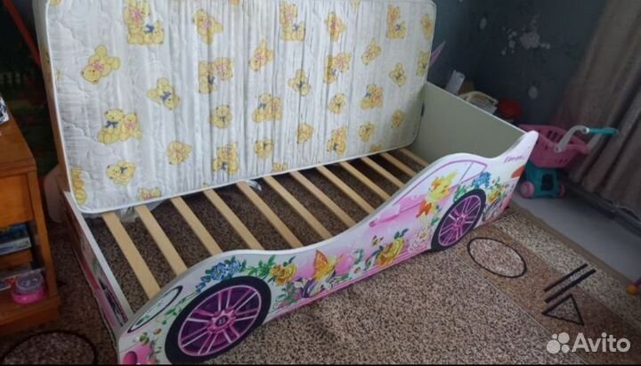 Детская кроватка машинка бу