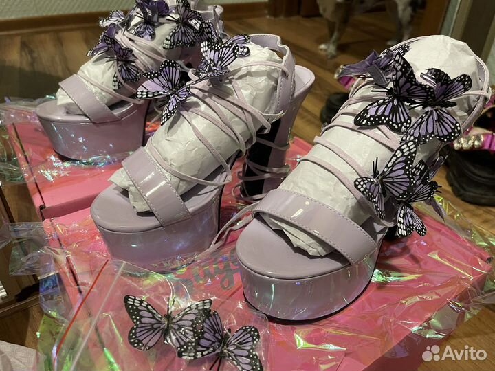 Босоножки с лентами sugar thrillz dollskill bratz