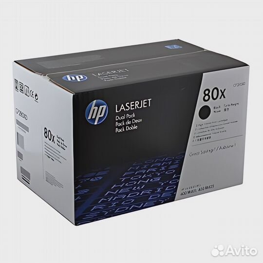 Картридж HP 80X двойная упаковка Black черный HP