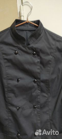 Поварской китель черный