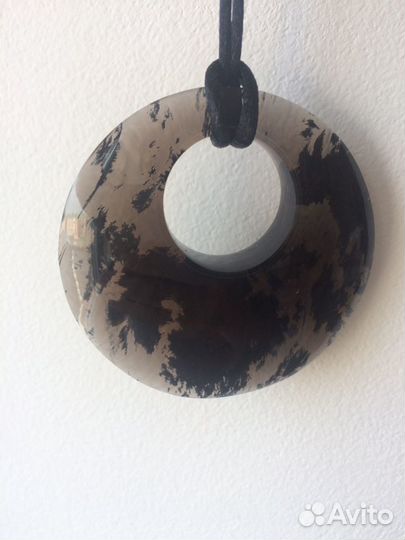 Подвеска обсидиан