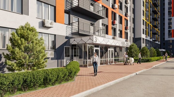 2-к. квартира, 66,4 м², 10/16 эт.