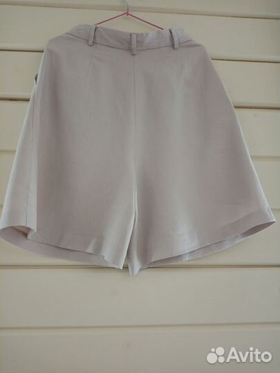 Летние женские шорты из вискозы и льна