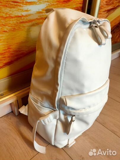 Рюкзак женский белый экокожа