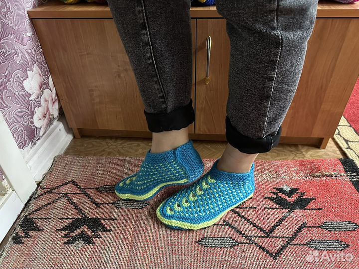 Тёплые следки ручной работы