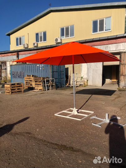 Зонт пляжный большой. Зонт торговый 2х2, 3х3 м