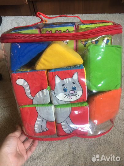 Развивающейся мягкие кубики