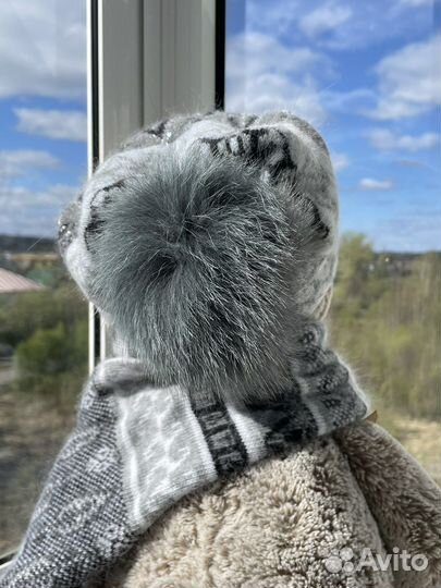 Комплект шапка и шарф