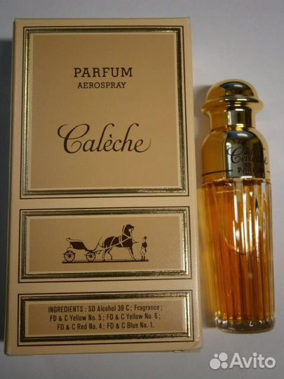 Hermes Caleche 10 мл. спрей духи винтаж 1986 год