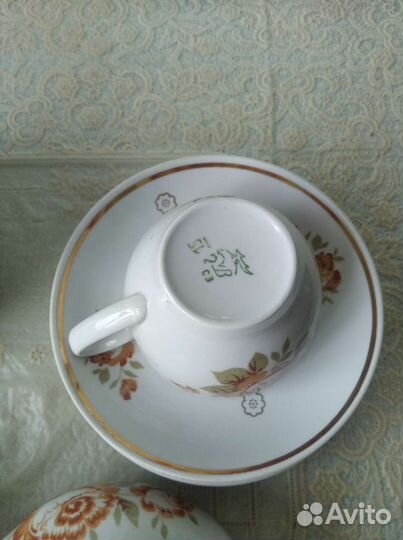 Чайный сервиз СССР. 14 предметов. Новый