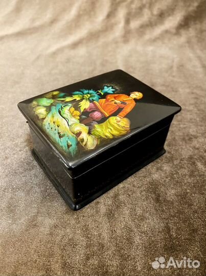 Шкатулка.Федоскино.Данила-мастер.1978 год