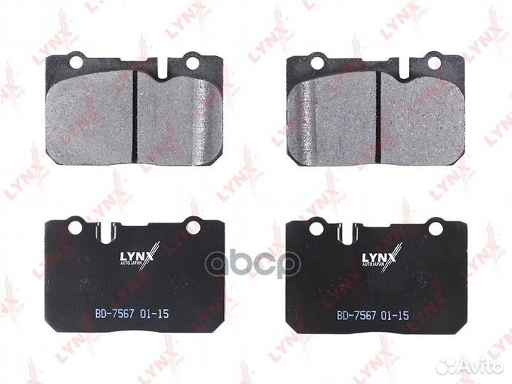 Колодки передние lynxauto BD-7567 BD7567 lynxauto