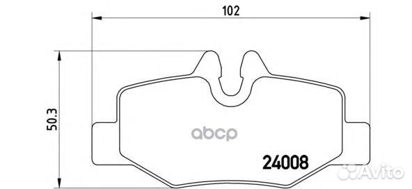Колодки тормозные дисковые зад P 50 051 P50