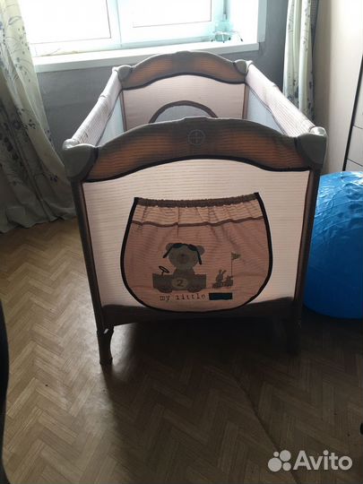 Кровать манеж с матрасом