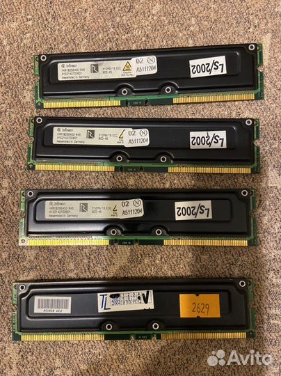 Оперативная память Infineon hyr1825640g-845 512MB