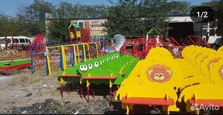 Детские игровые площадки горки качели