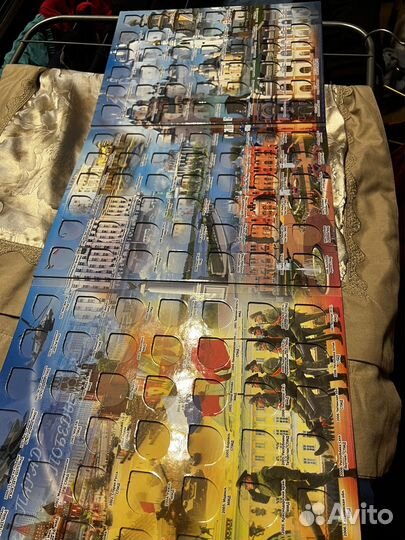 Полная коллекция биметаллических монет 10 рублей