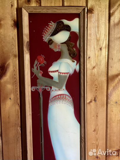 Цветная чеканка панно картина винтаж СССР ретро